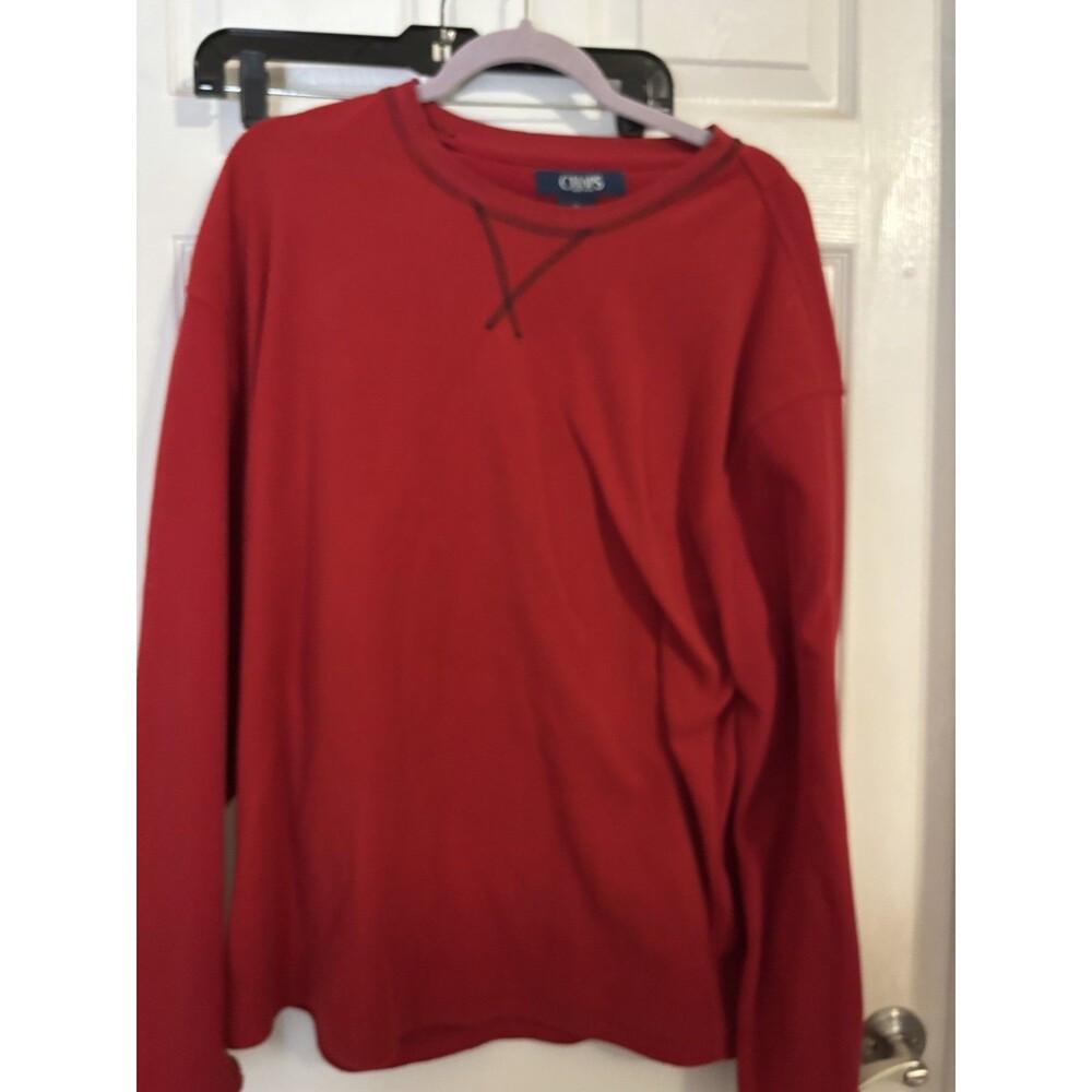 Chaps  Sleepwear Red Fleece Size. XL